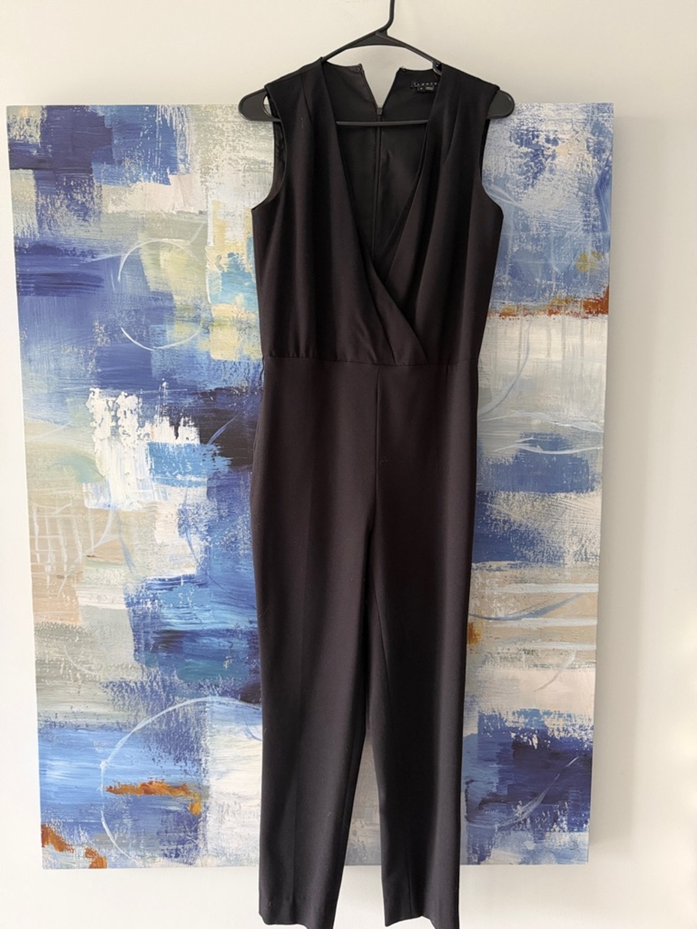 Theory Classic Black Sleeveless Jumpsuit